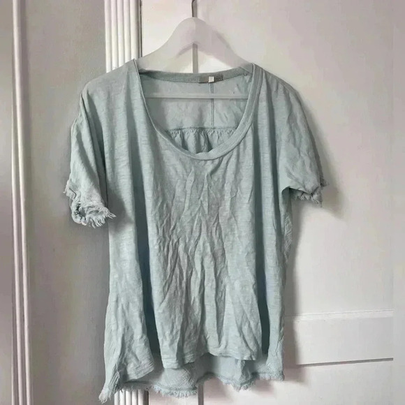 Skin Worldwide Blue Top with Frayed edges - Picture 3 of 4